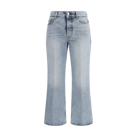 Toteme Women Cotton Flared-Hem Jeans